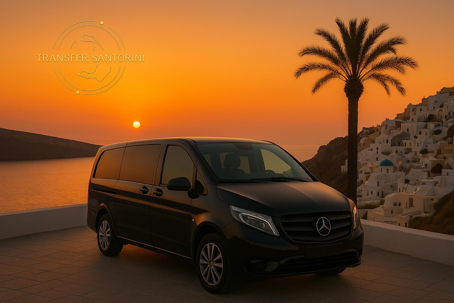 Executive transfer in Santorini with luxury van